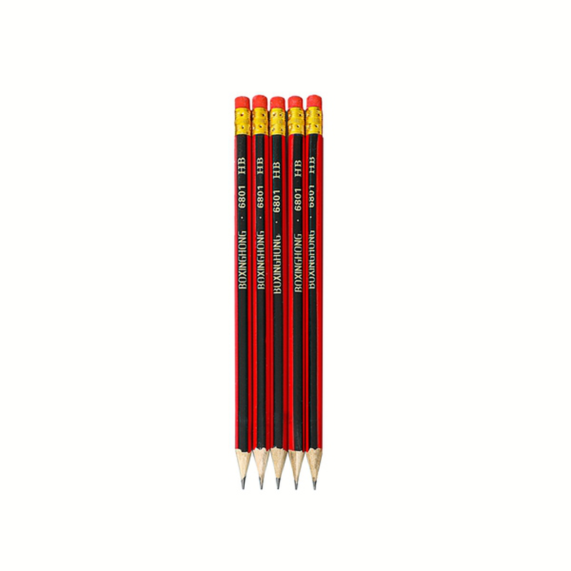 Product image: Μολύβι hb με σβηστήρι - σετ 5 τμχ, , medium-null
