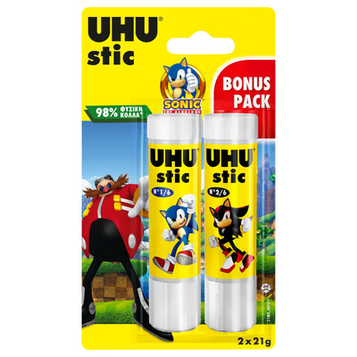Uhu κολλα back to school 2x21g bonus pack, , medium