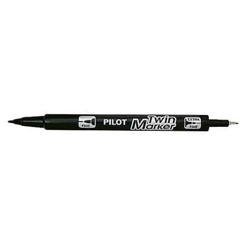 Pilot twin marker extra fine / fine tip red-null