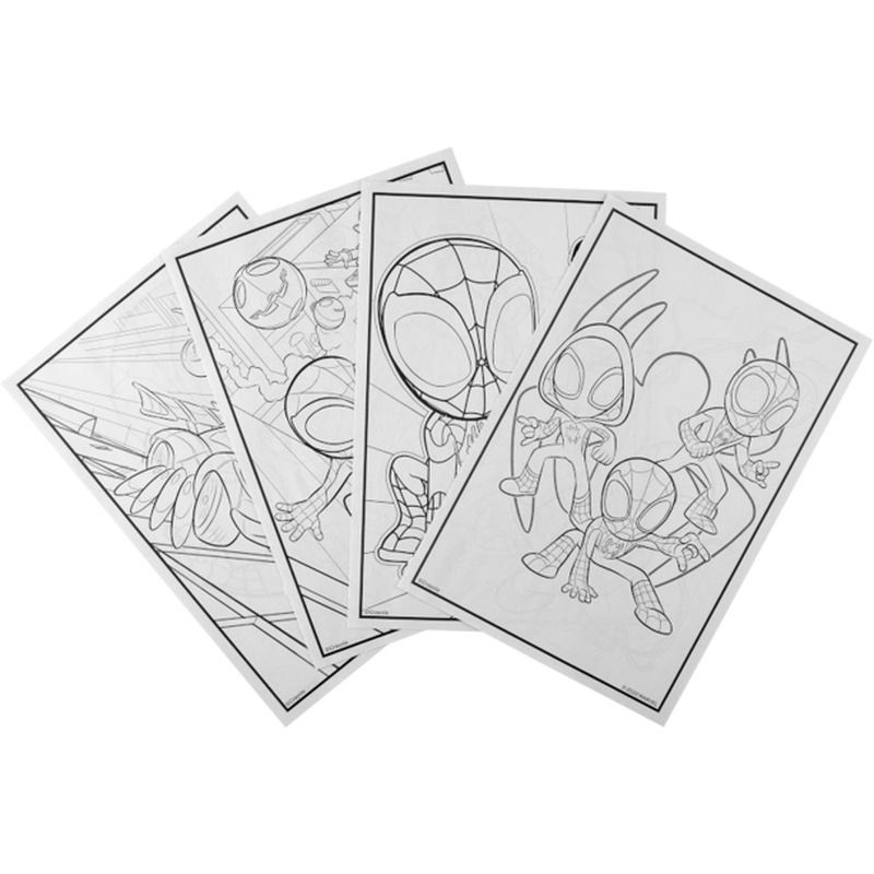 Crayola 96pg coloring and activity book with 1 sheet of stickers - 'spidey and his amazing friends': unleash the hero within through creative play!, , medium image number null