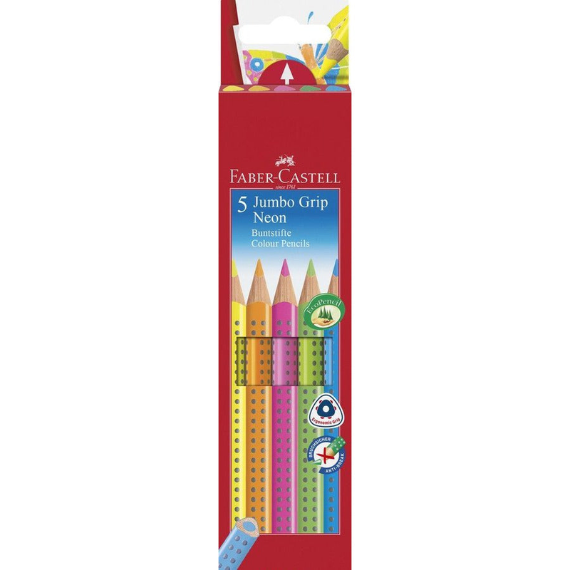 Product image: Faber castell jumbo grip neon 5pcs, , medium-null