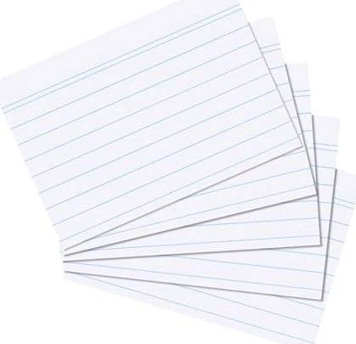 Herlitz index cards a6 lined  white 100 pieces, , medium