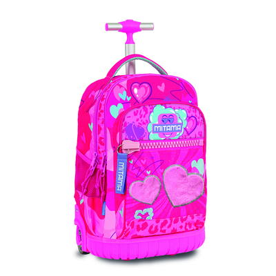 Mitama25 backpack trolley furry pink, Pink, medium