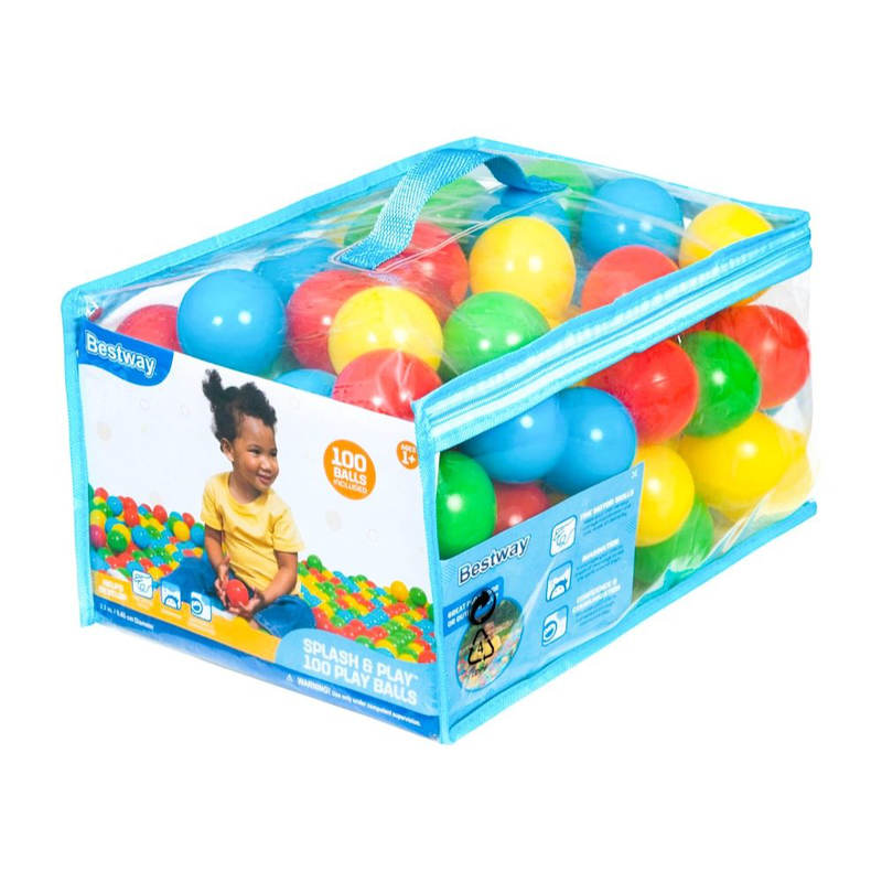 Bestway splash and play balls - 100pcs-null