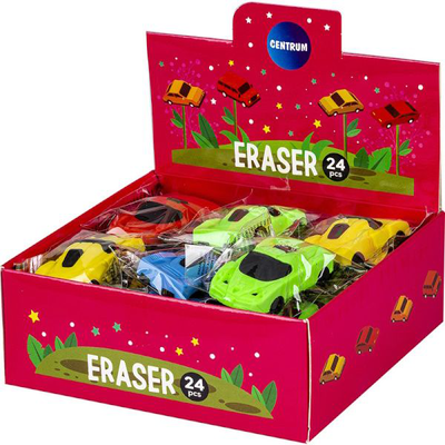 Eraser synthetic rubber car, Red Car, medium
