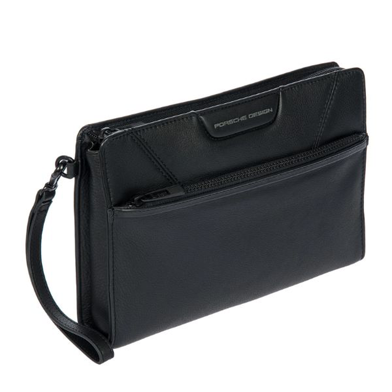 Porsche design roadster leather evo clutch bag with front pocket&nbsp;, , medium-null