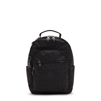 Seoul s signature emb, Black, medium