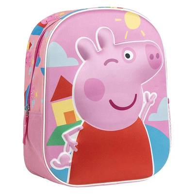 3d children's backpack 31cm peppa pig, , medium
