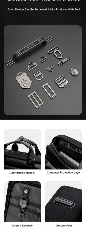 Arctic hunter sleekbrief professional bag black-null