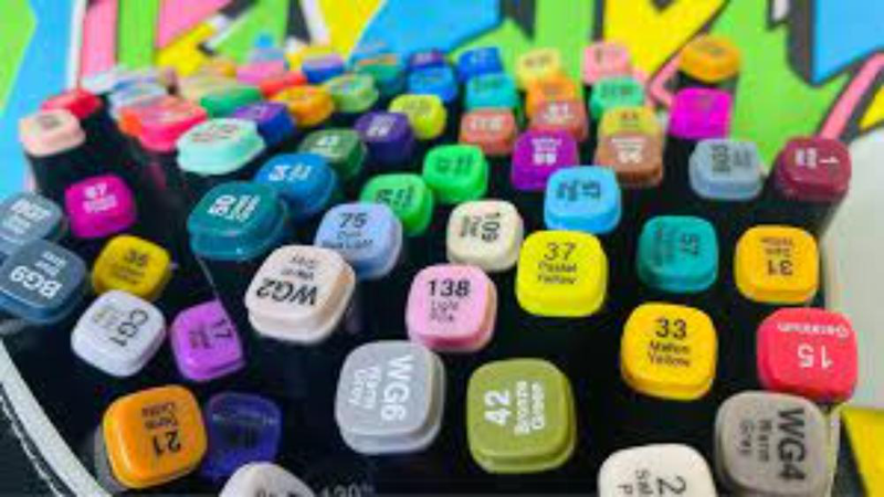 Deli twin sketch alcohol markers 40 colours bag set, , medium image number null