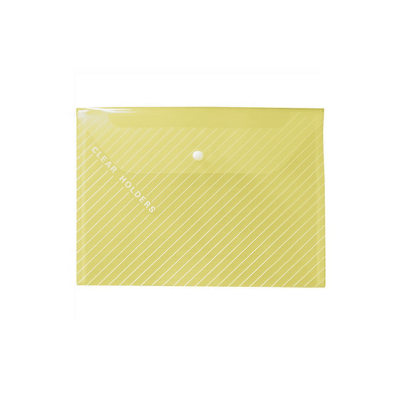 Product image: Πλαστικός φάκελος με κούμπωμα a4 διαφανές κίτρινο, , medium-null