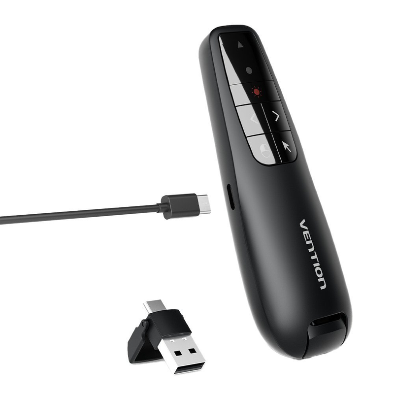 Vention wireless presenter red laser pointer & Air mouse rechargeable kqpb0, , medium-null
