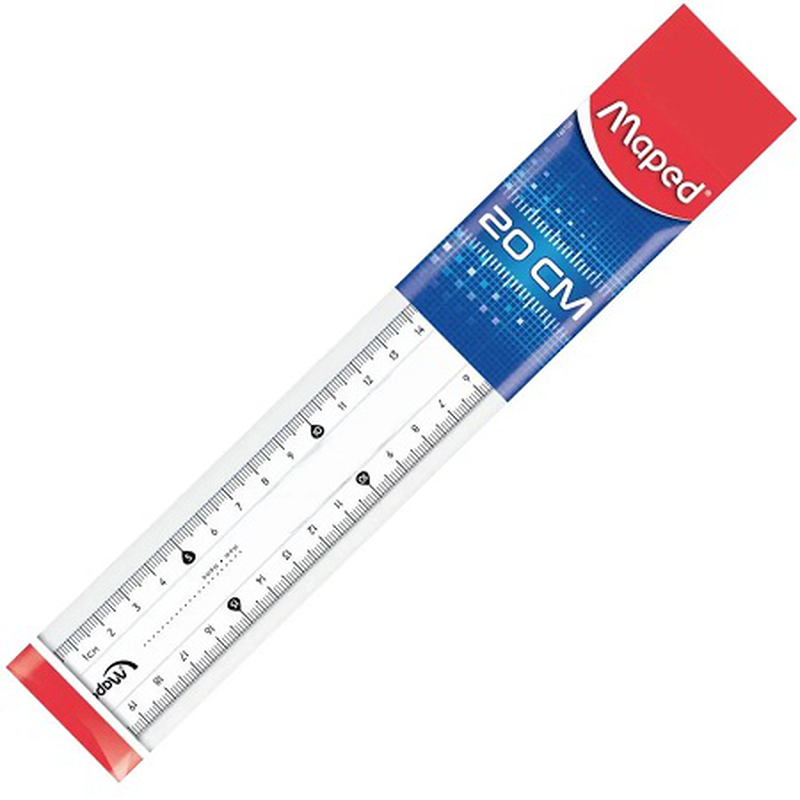Maped plastic ruler 20cm, , medium-null