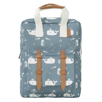 Fresk large backpack "whale blue" 36x26cm, , medium