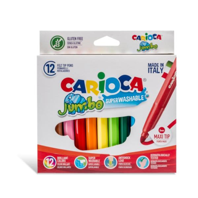 Felt pens thick jumbo carioca - 12