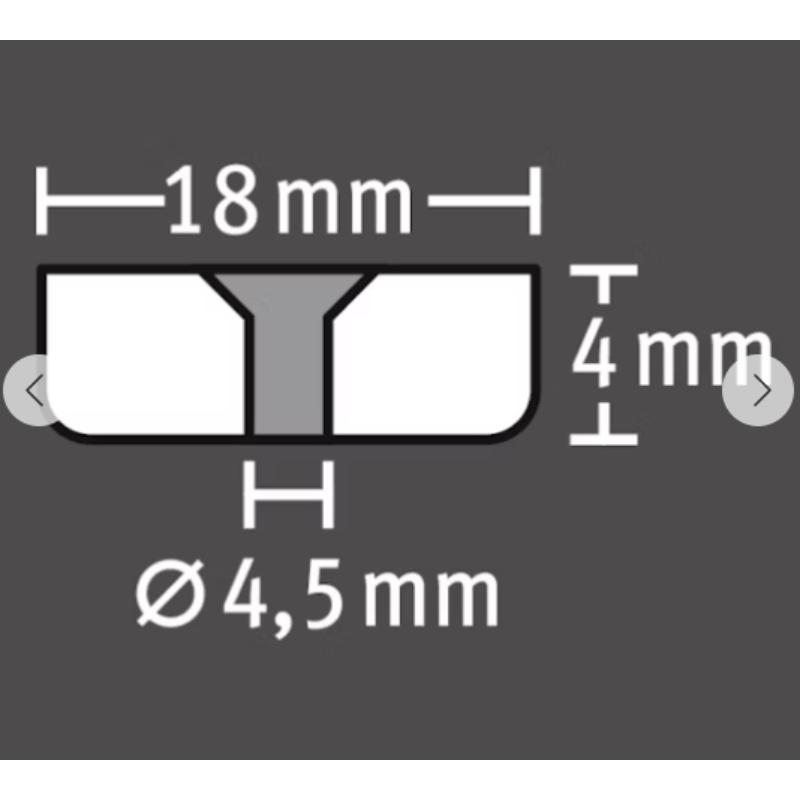 Magnet round 18mm 4pcs - silver, , medium-null