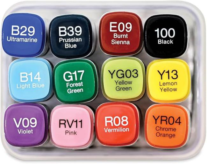 Copic classic marker set of 12 basic set 2007502 in acrylic box, , medium image number null