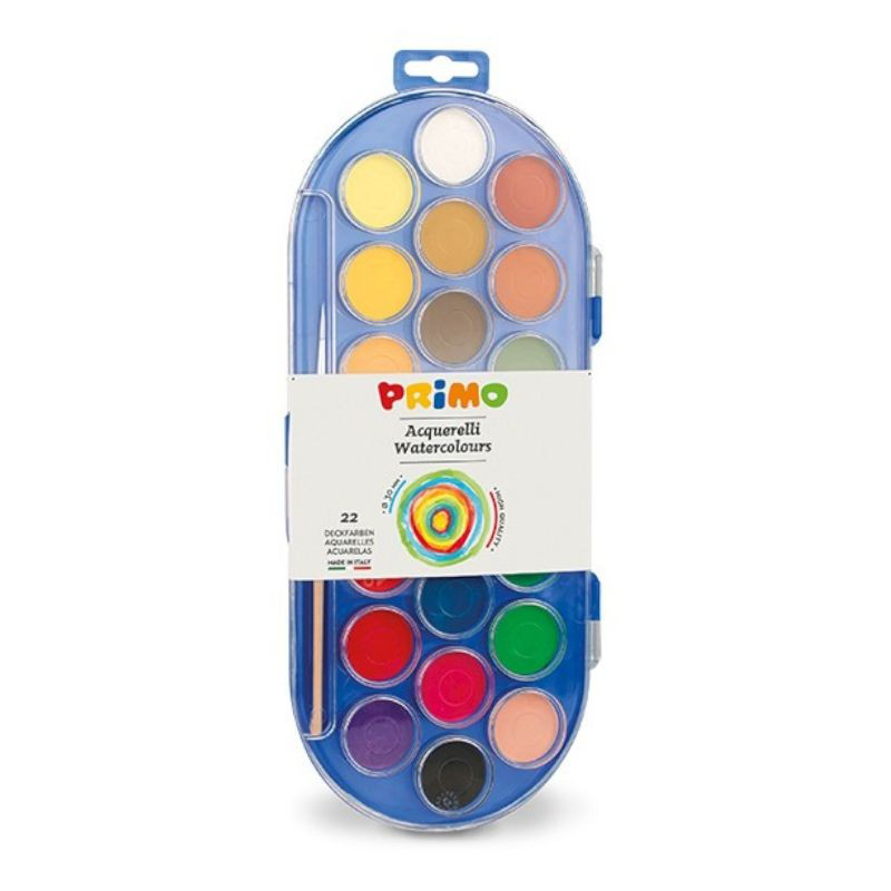Watercolors 30mm set 22pcs with brush, , medium-null