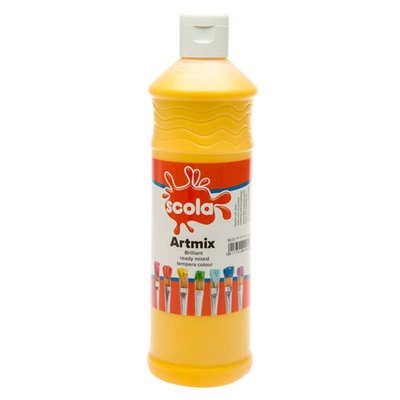 Artmix ready-mix paint 600ml - bright yellow, Bright Yellow, medium