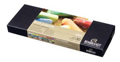 Rembrandt soft pastels - basic set (30 half pastels)