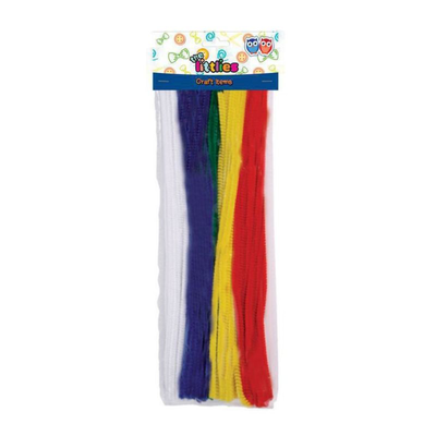 Pipe cleaners 30cm 6mm 50pcs the littlies, , medium
