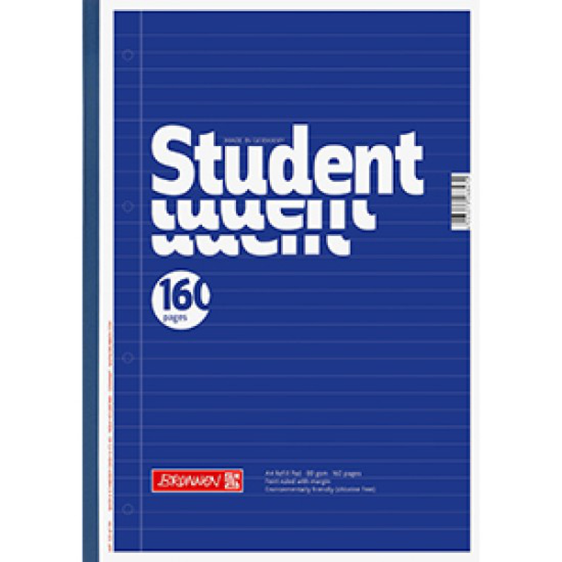 Brunnen student a4 refil pad ruled 80gsm 160p, , medium-null