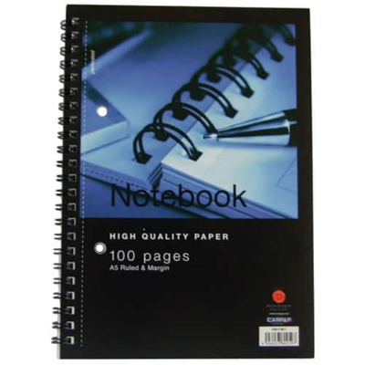 Campap executive wirebound notebook a5 100 pages