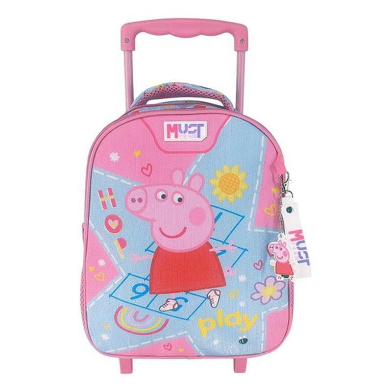 Must junior trolley bag 27x10x31cm peppa pig, , medium-null