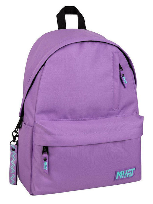 Must backpack team monochrome classic 32x17x42cm light purple with lilac, , medium-null