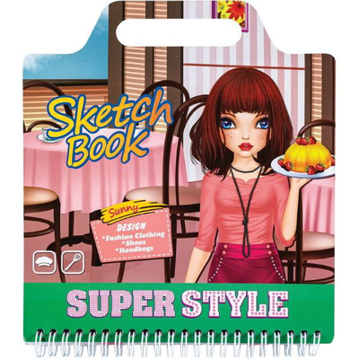 Sketch book 20x22cm stickers, , medium
