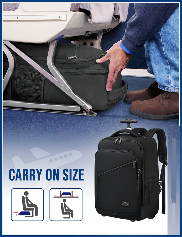 Product image: Urban edge travelflex backpack with wheels black 17,3" 40l-null