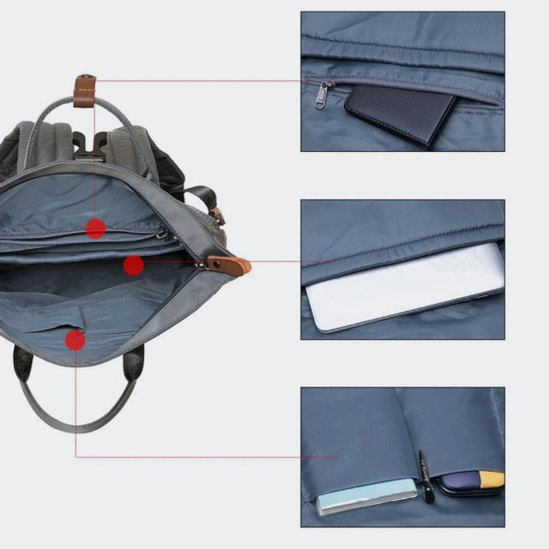 Product image: Urban edge levin backpack grey 14" with USB port-null