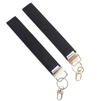 Charcoal keychain, Silver, medium
