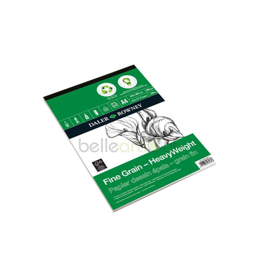 Daler-rowney eco fine grain heavyweight drawing pad 200gsm a4, , medium
