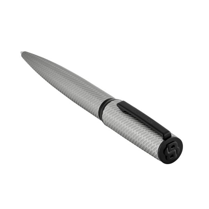 Hugo Boss ballpoint pen arche pattern silver, , medium-null