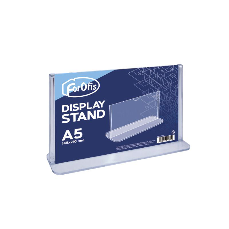 A5  acrylic display t-stand - landscape, , medium-null