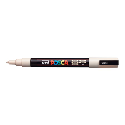 Uni posca bullet tip paint marker pc-3m 0.9-1.3mm beige, , medium