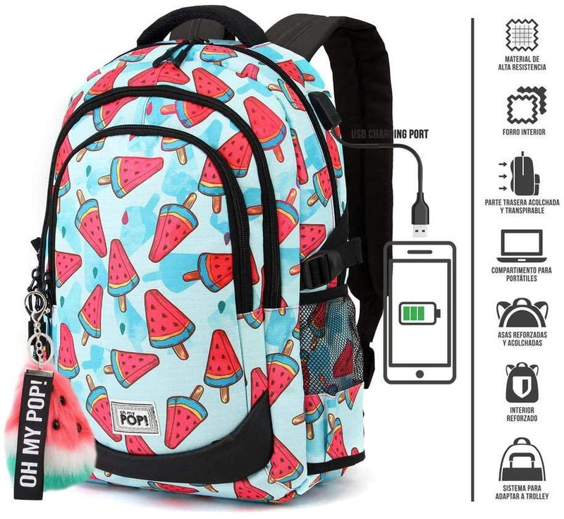 Oh my pop! Frech-running hs rucksack mochila tipo casual 44cm image number null