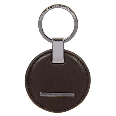 Porsche design keyring circle dark brown, , medium