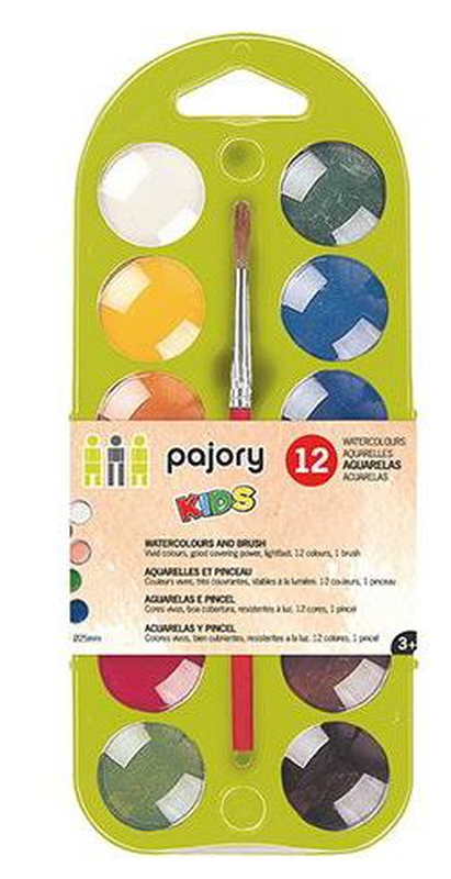 Watercolor cake 12pcs set, , medium-null