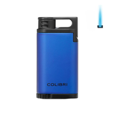Colibri lighter belmont metallic blue + black