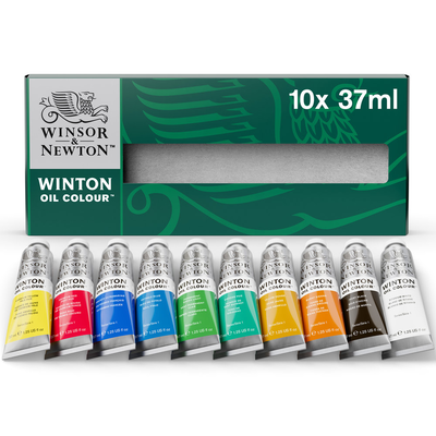 W& winton oil colour 10x37ml tube set