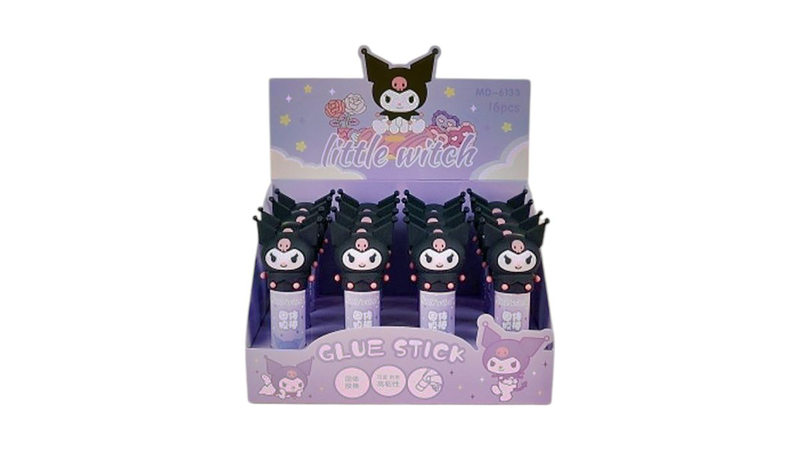 Kuromi glue stick – single piece (cute kawaii stationery), , medium-null