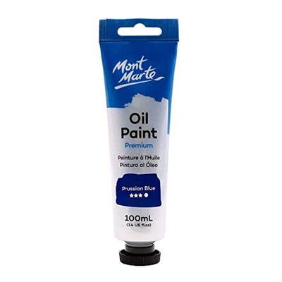 Oil paint 100ml mont marte - prussian blue, Prussian, medium