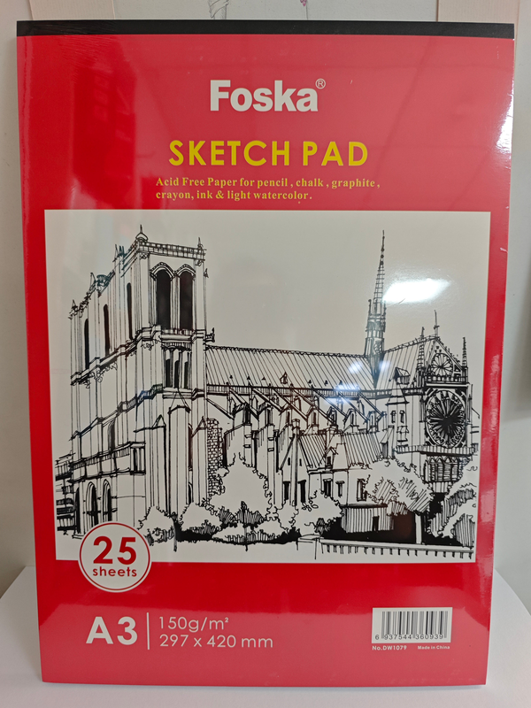 Product image: Sketch pad a3 150g/m2 x25sh. Foska, , medium-null