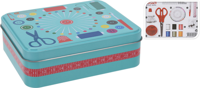 Sewing kit in metalbox 92pcs