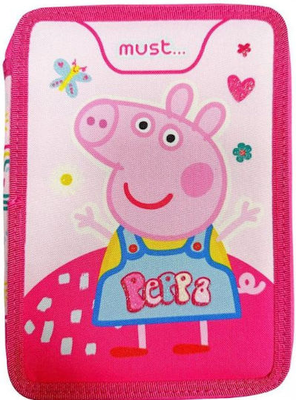 Must double pencil case 15x5x21cm peppa pig, , medium