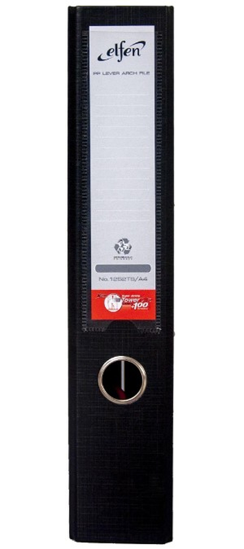 Elfen file plastic super strong a4 55mm black-null