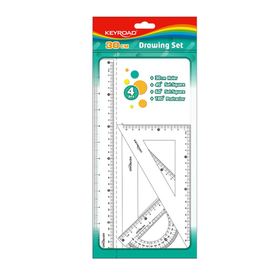Ruler set 30cm 4pc, , medium
