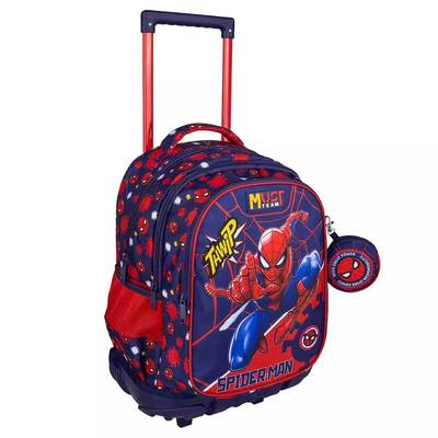 School Trolley Bag must team spiderman thwip, , medium